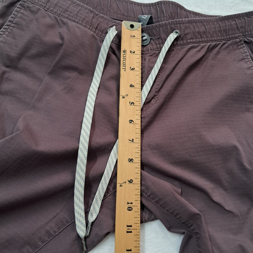 Vuori Ripstop Pants Womens Medium Brown Elastic Waist Drawstring Cargo Pockets - Picture 10 of 12